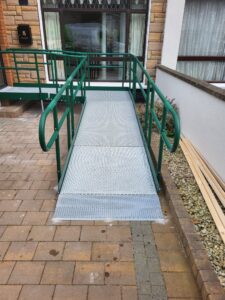 Wheelchair Ramp in the front garden