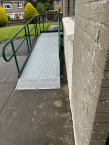 Ramp for wheelchairs