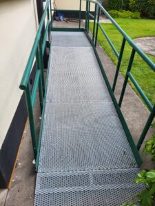 Looking up a modular ramp