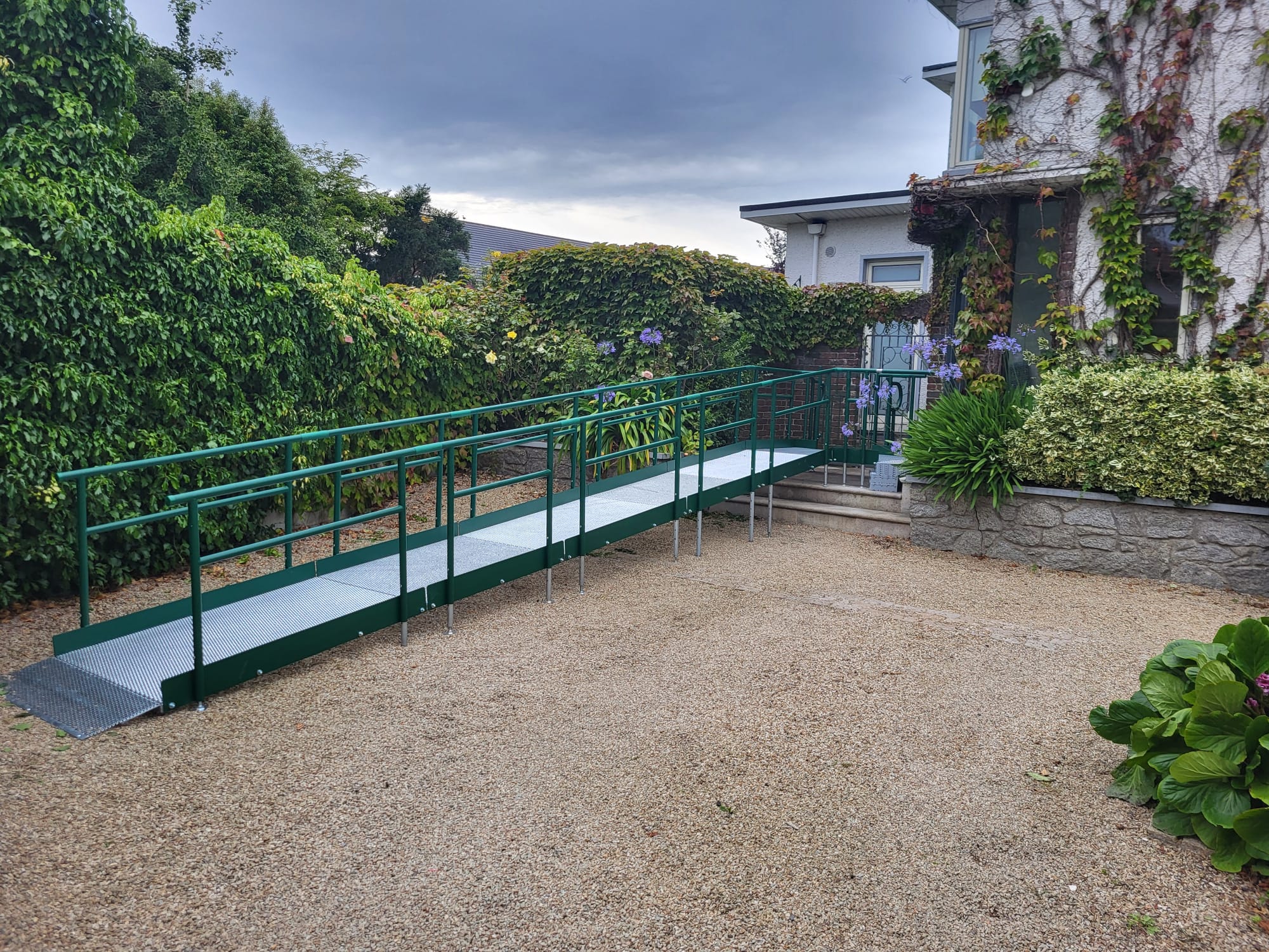 Modular ramp at the front door