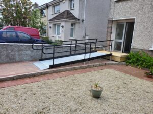 Modular Ramp Dublin at front door