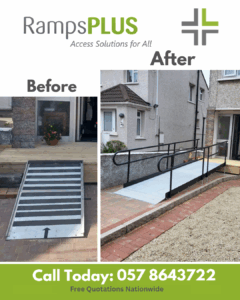 Before & After modular ramp Dublin