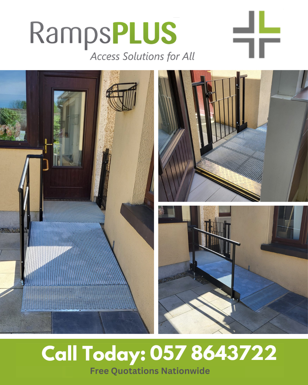 Ramp Galway installed at back door