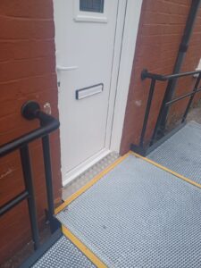 Grant funded ramps in Ireland, Close up of the seamless doorway